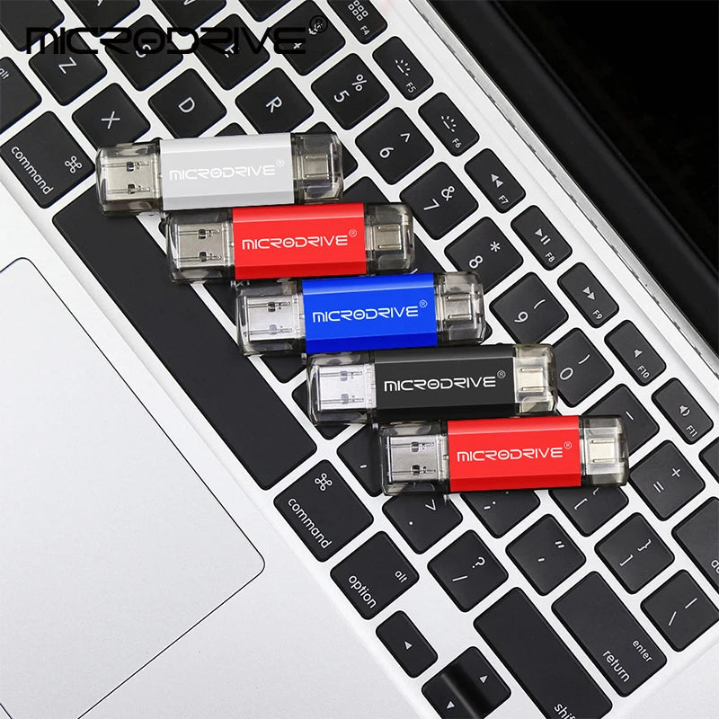 USB-C Flash Drive | OTG Dual Connector | 1GB–128GB | For Android & PC