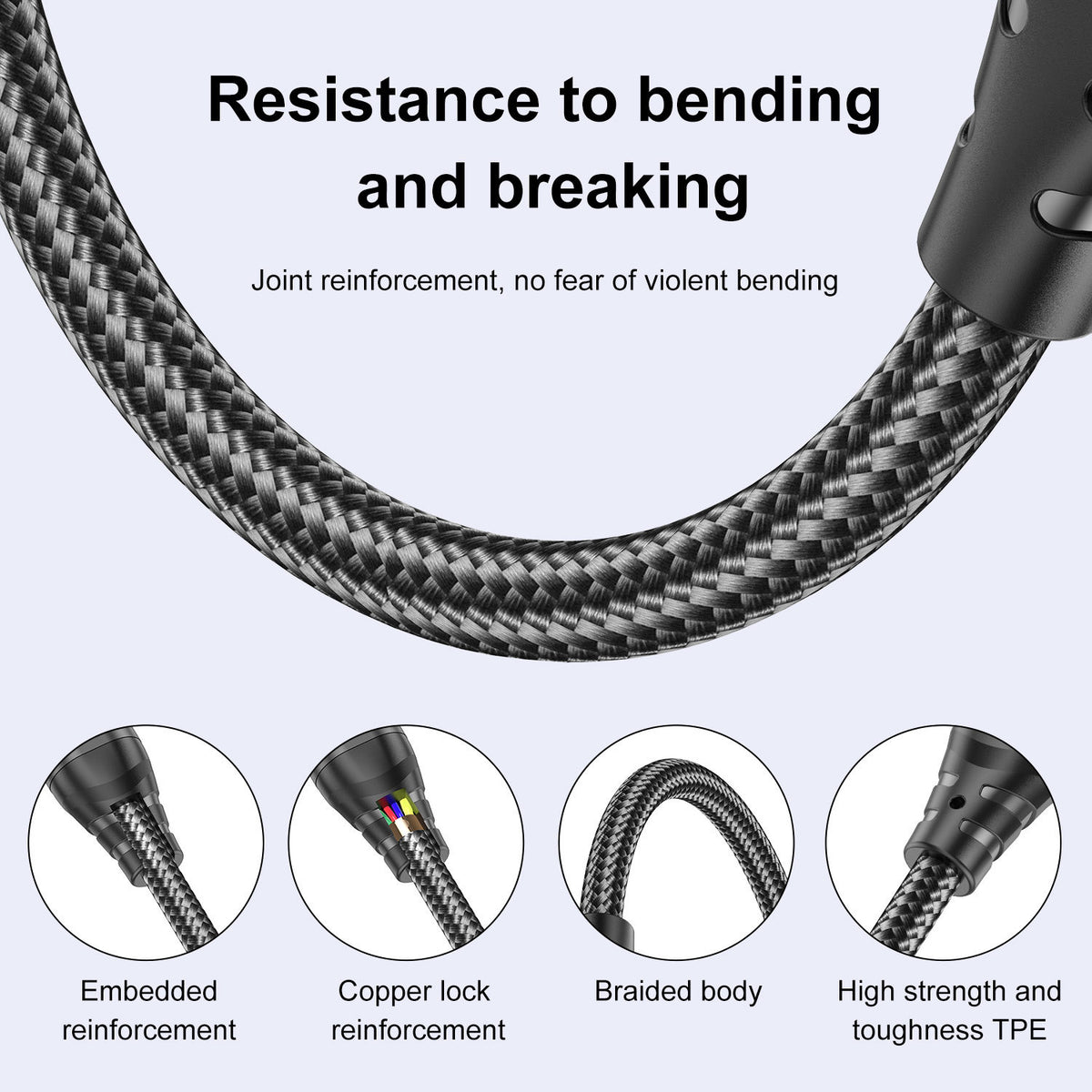 USLION 240W USB-C to USB-C Cable | PD Fast Charge 5A | For MacBook & Smartphone