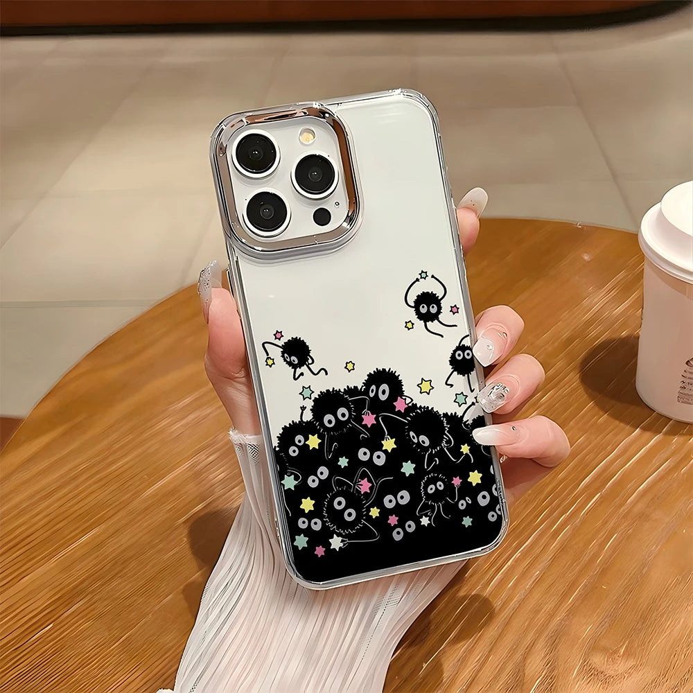 Soot Sprites Anime iPhone Case | Soft TPU | iPhone 7–17 Pro Max