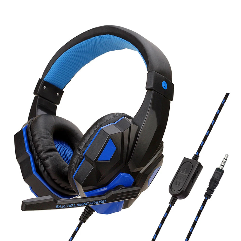 3.5mm Wired Gaming Headset with Noise-Cancelling Mic | 120° Adjustable | PS4, PS5, Xbox, PC