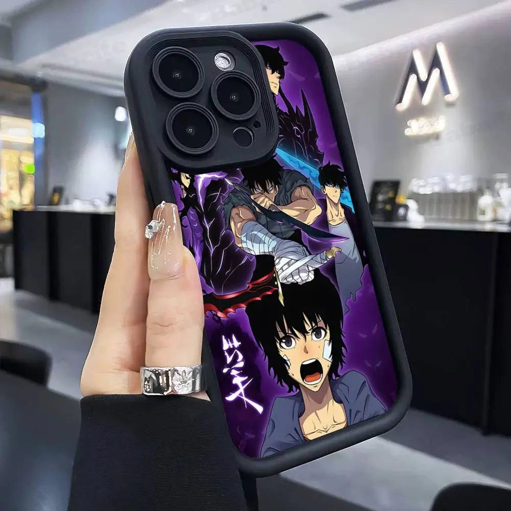 Solo Leveling Anime iPhone Case | Soft TPU | iPhone 11–17 Pro Max