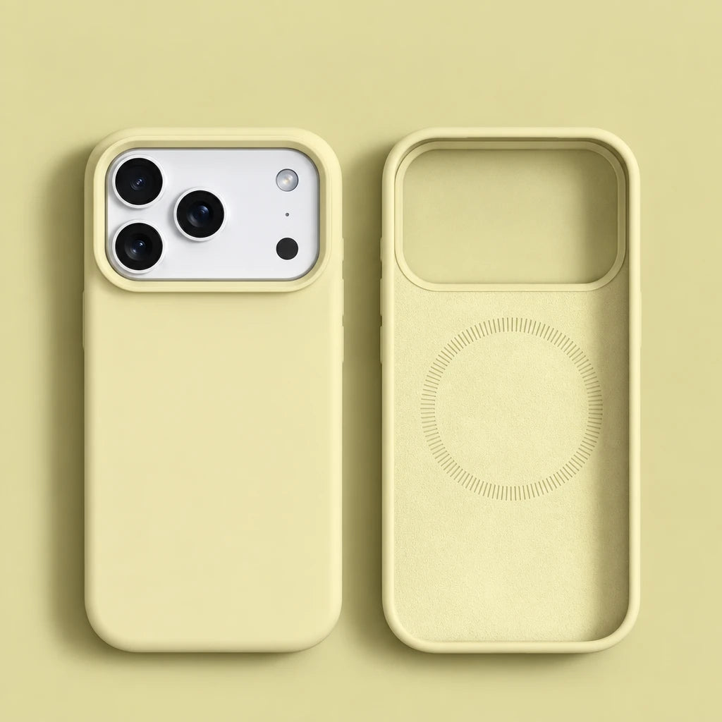 Magnetic silicone case for iPhone | Soft finish