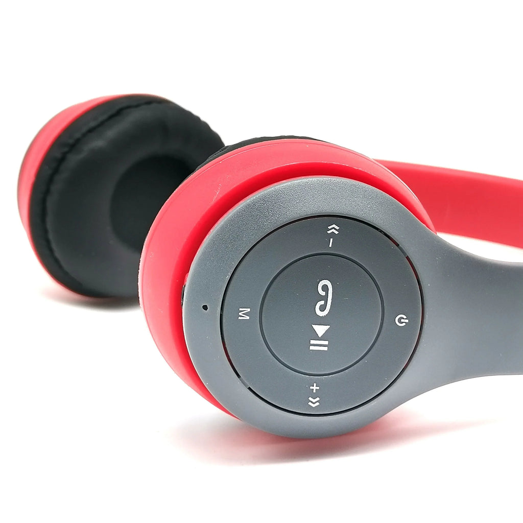 P47 Wireless Bluetooth Headphones with Mic | BT 5.0 | Foldable Over-Ear | Wired & Wireless