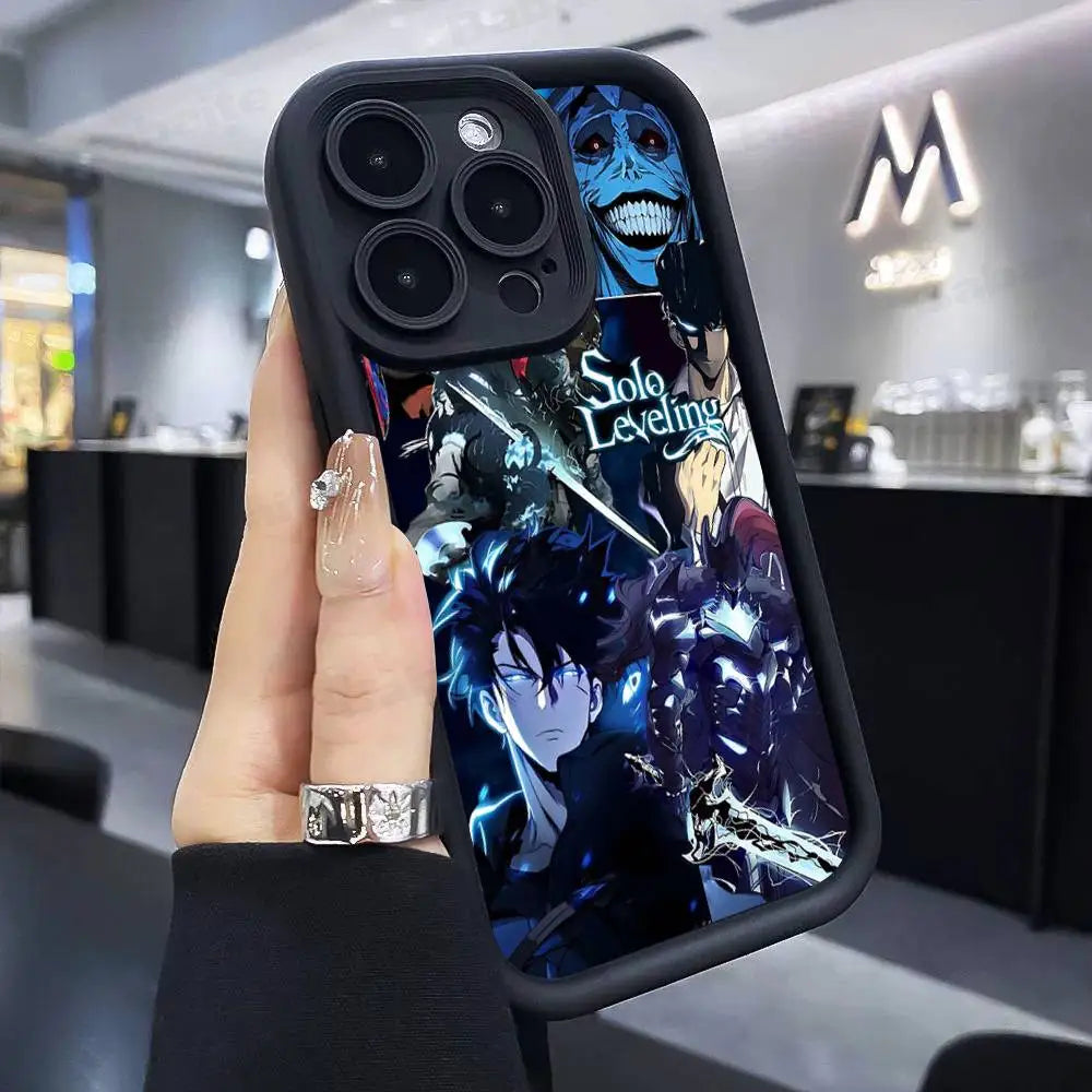 Solo Leveling Anime iPhone Case | Soft TPU | iPhone 11–17 Pro Max
