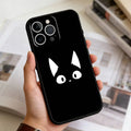 Cute Black Cat iPhone Case | Soft Silicone | iPhone 11–17 Pro Max