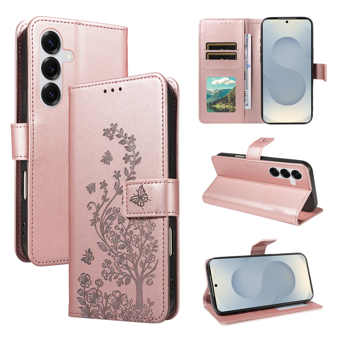 Funda tipo cartera para Samsung Galaxy | Relieve y tarjetero