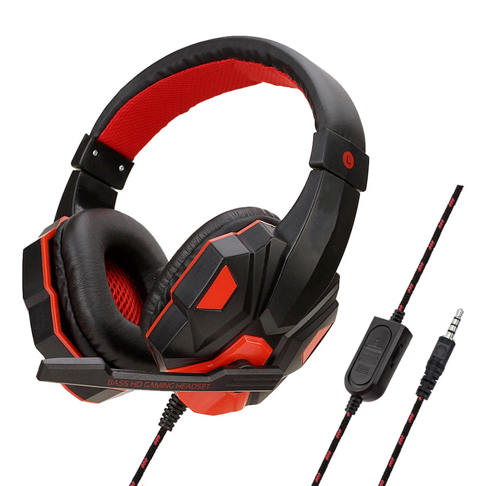Gaming Headset 3.5mm Wired with Noise-Cancelling Mic | PS4, PS5, Xbox, PC, Smartphone