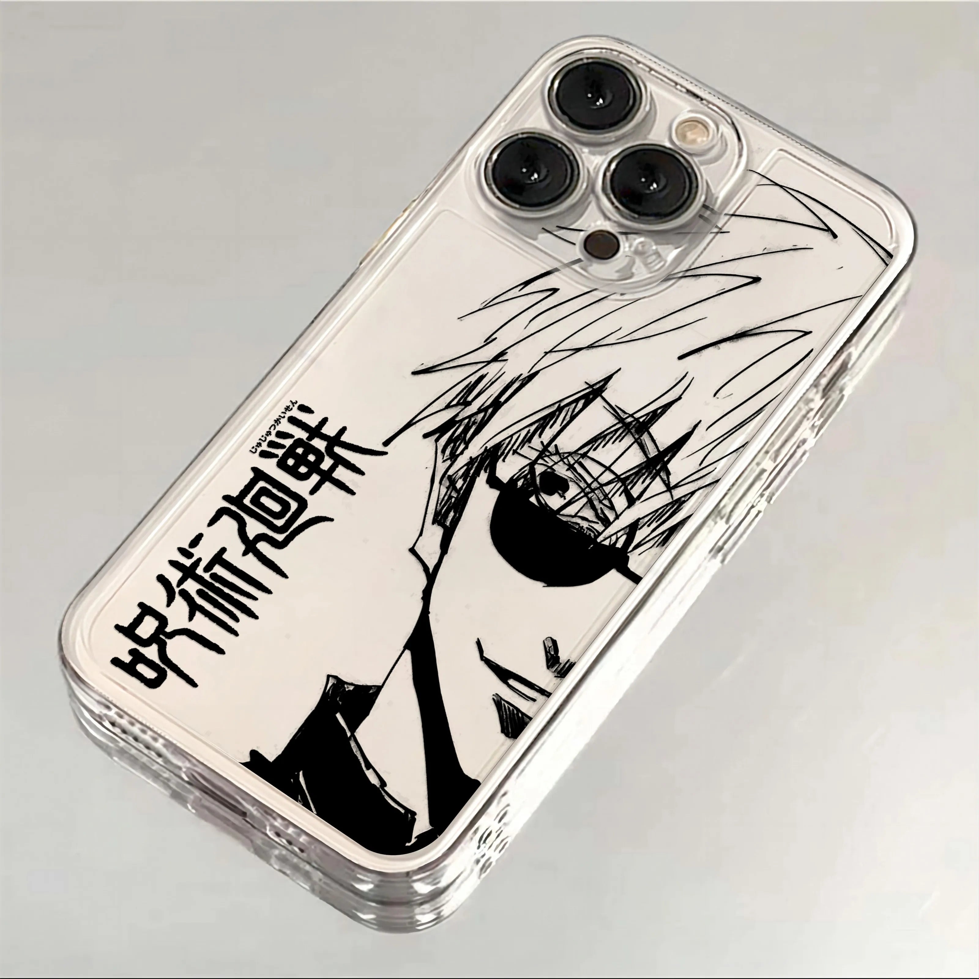 Jujutsu Kaisen Transparent iPhone Case | Soft TPU | iPhone 11–17 Pro Max