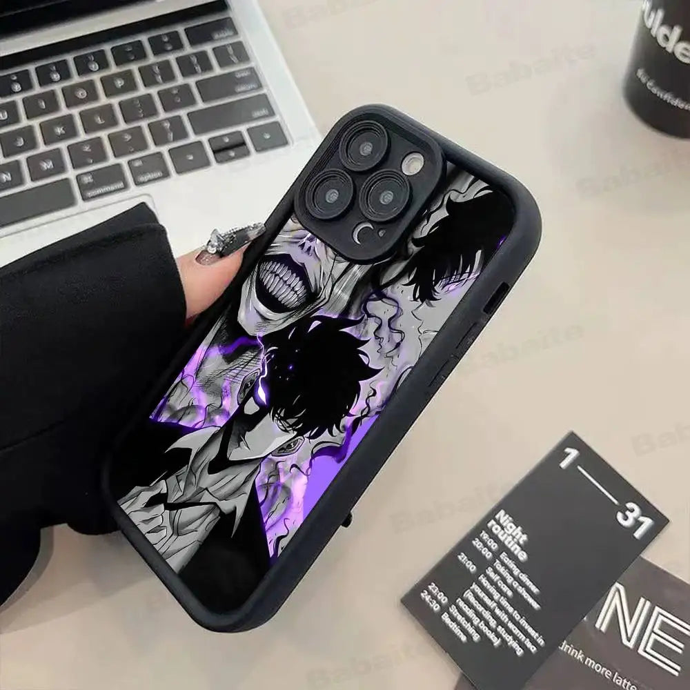 Solo Leveling Anime iPhone Case | Soft TPU | iPhone 11–17 Pro Max