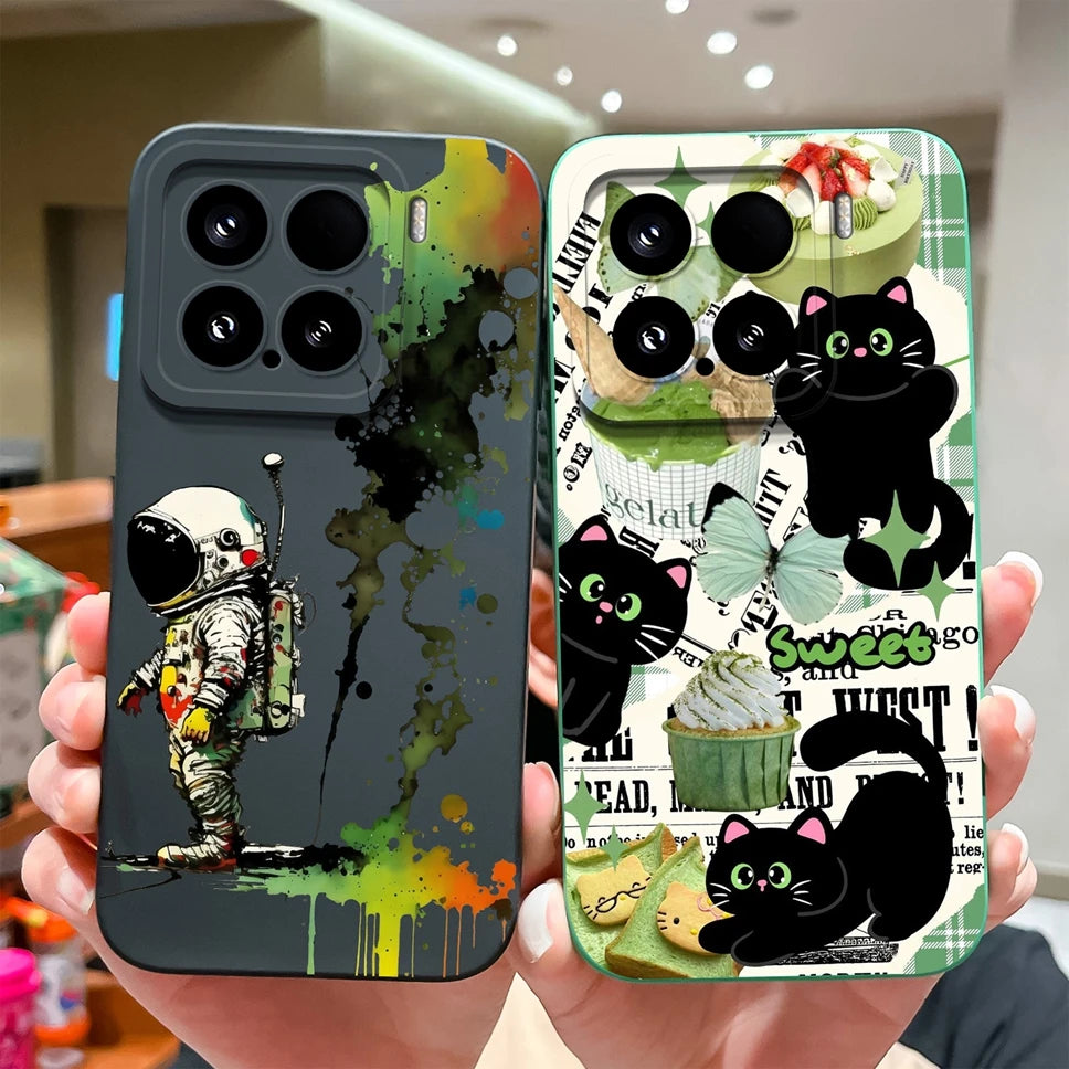 Xiaomi 15 / 15 Pro Soft Silicone Case | Creative Style Protective Back Cover