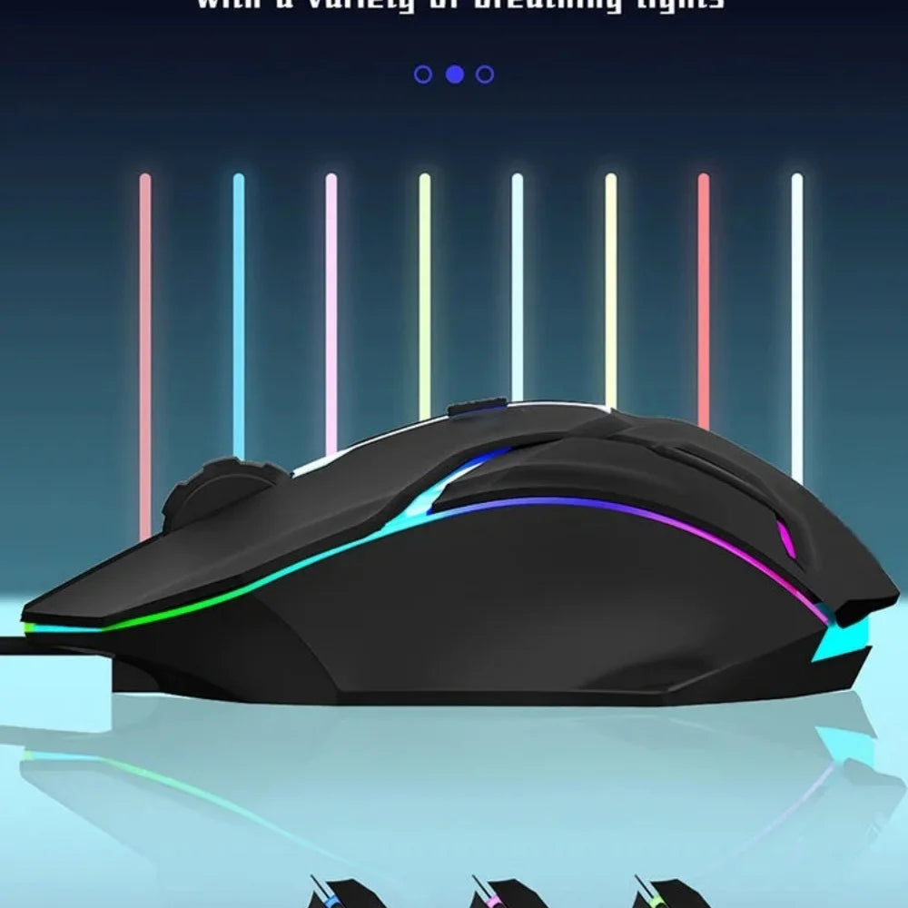 USB Wired RGB Gaming Mouse | Optical Sensor | Breathing Light | For PC & Laptop