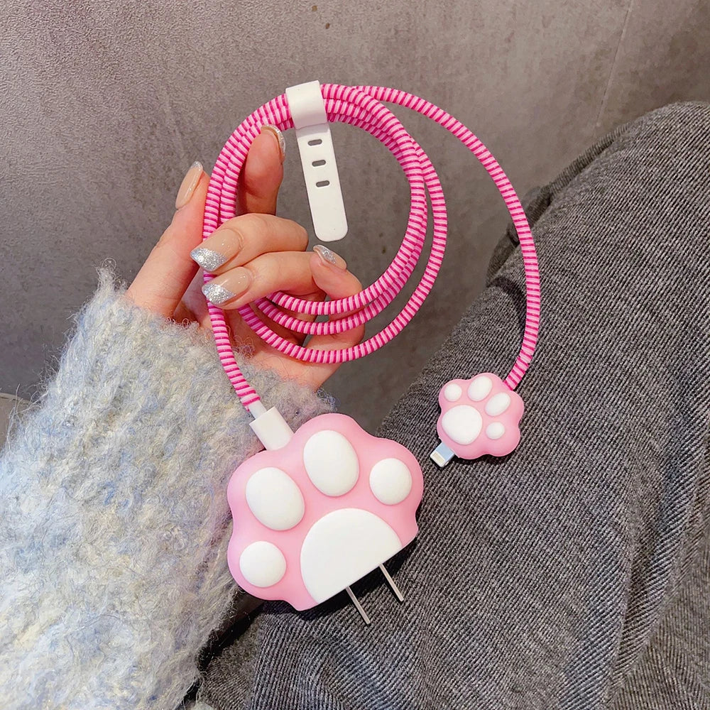 iPhone Charger Cable Protector | Cartoon Cord Winder | For 18W/20W Charger