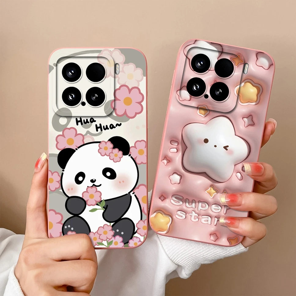 Xiaomi 15 / 15 Pro Soft Silicone Case | Creative Style Protective Back Cover