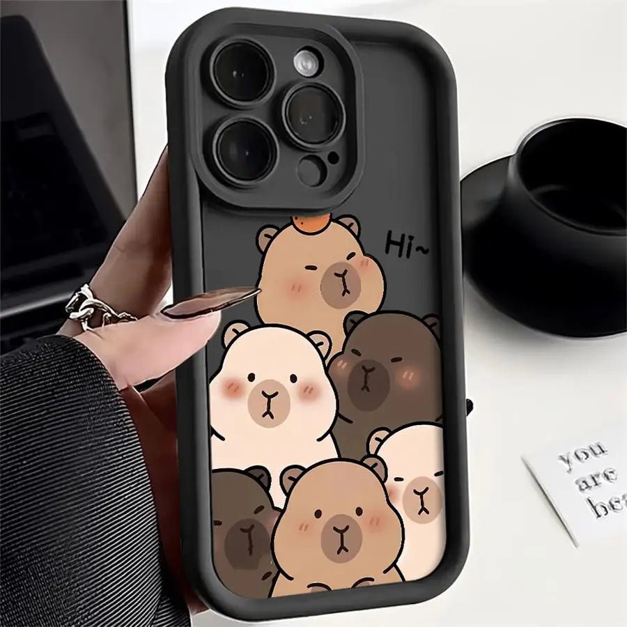 Cute Capybara iPhone Case | Soft TPU | iPhone XR–16e Pro Max