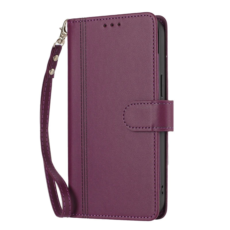 OPPO Reno Leather Flip Wallet Case | 9-Card Slots | Reno 11–16 Pro Max