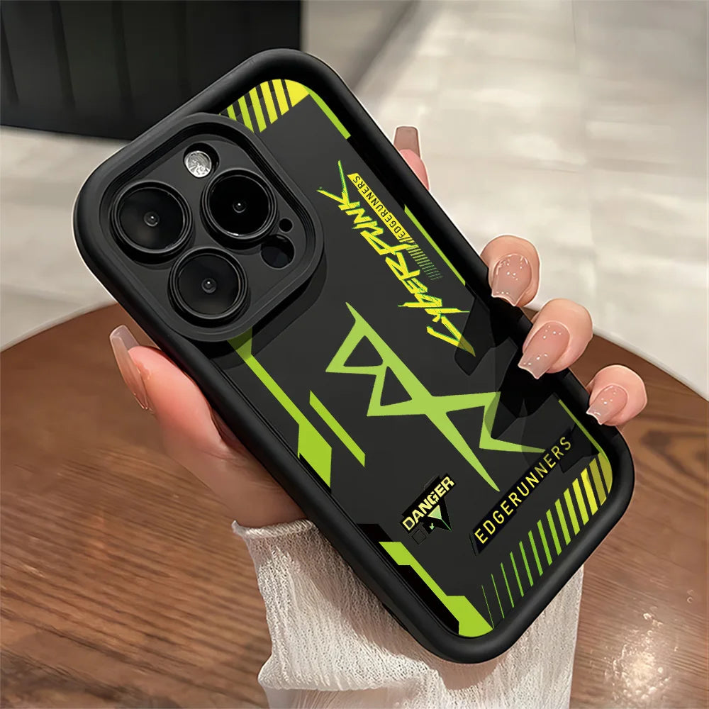 Cyberpunk Anime iPhone Case | Soft TPU | iPhone 11–17 Pro Max