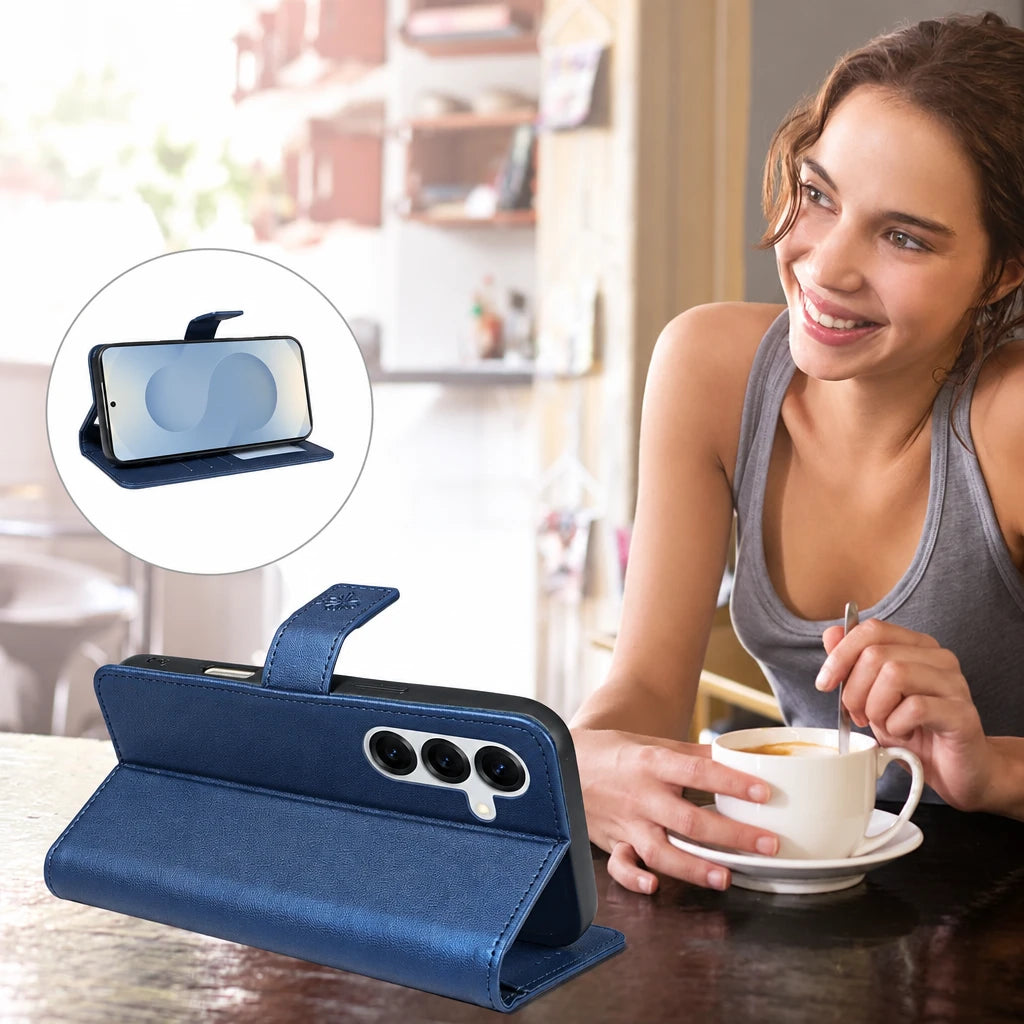 Funda tipo cartera para Samsung Galaxy | Relieve y tarjetero