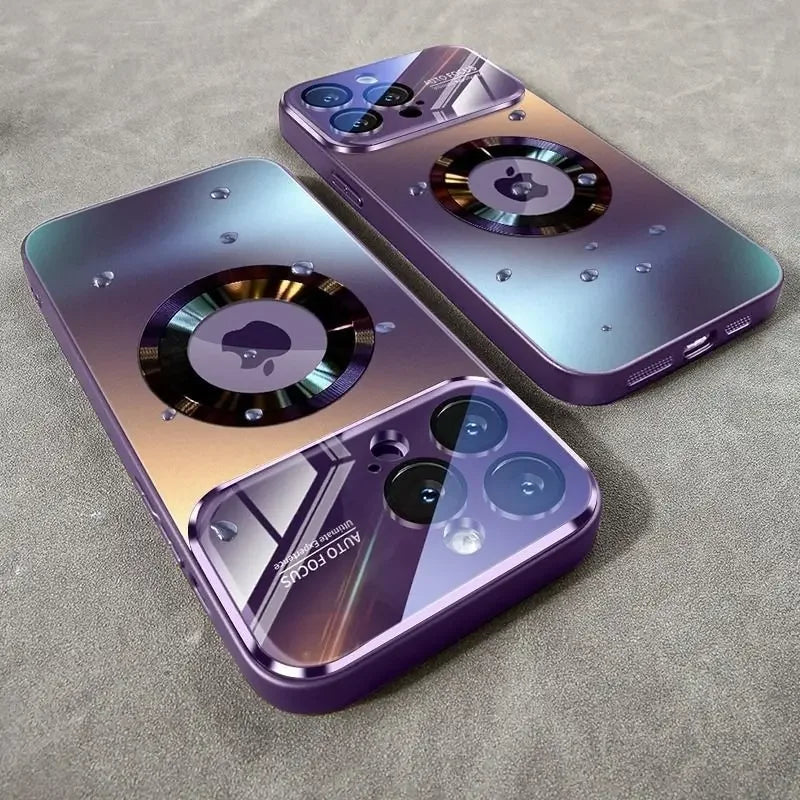 Luxury Titanium Magnetic iPhone Case | MagSafe Compatible | iPhone 11–17 Pro Max