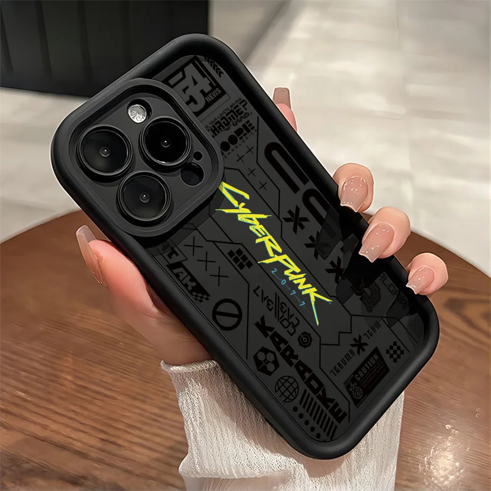 Cyberpunk Anime iPhone Case | Soft TPU | iPhone 11–17 Pro Max