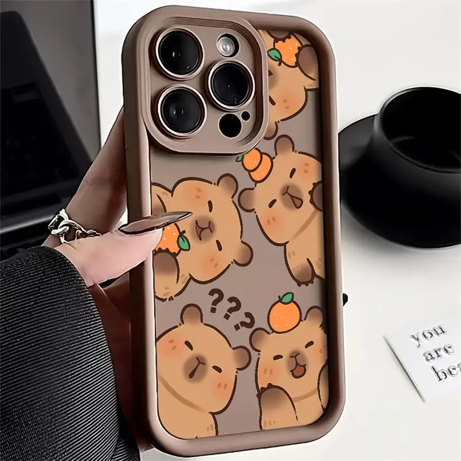 Cute Capybara iPhone Case | Soft TPU | iPhone XR–16e Pro Max