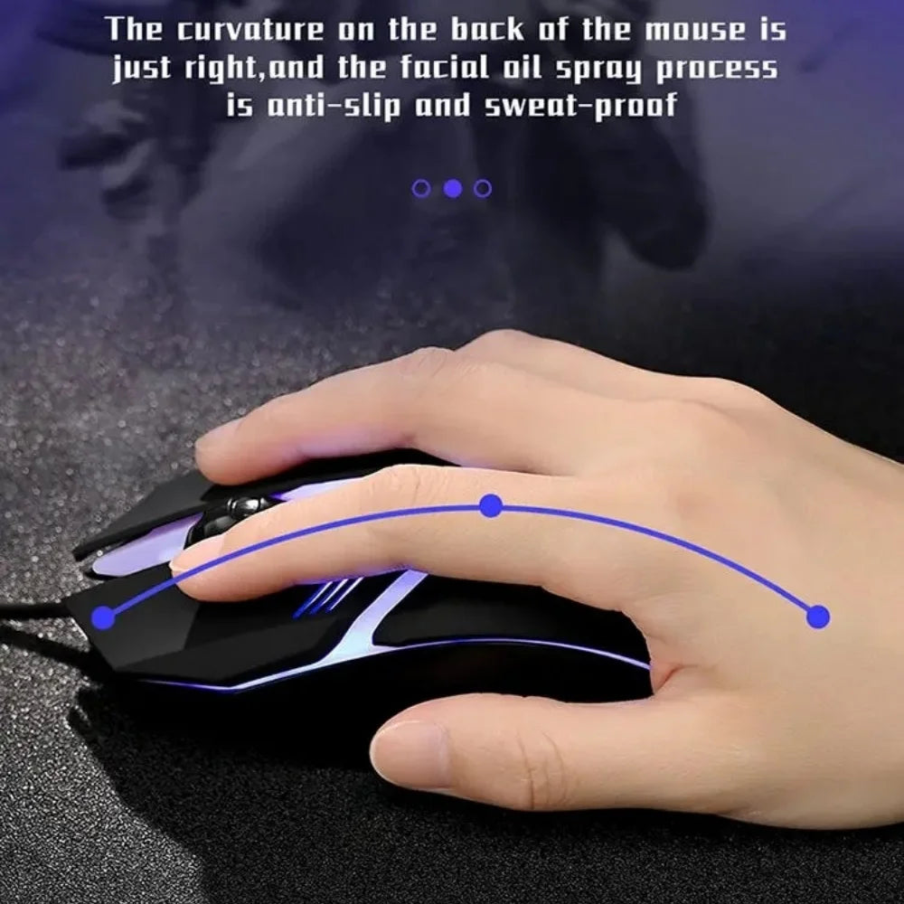 USB Wired RGB Gaming Mouse | Optical Sensor | Breathing Light | For PC & Laptop