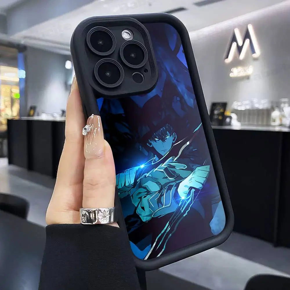 Solo Leveling Anime iPhone Case | Soft TPU | iPhone 11–17 Pro Max