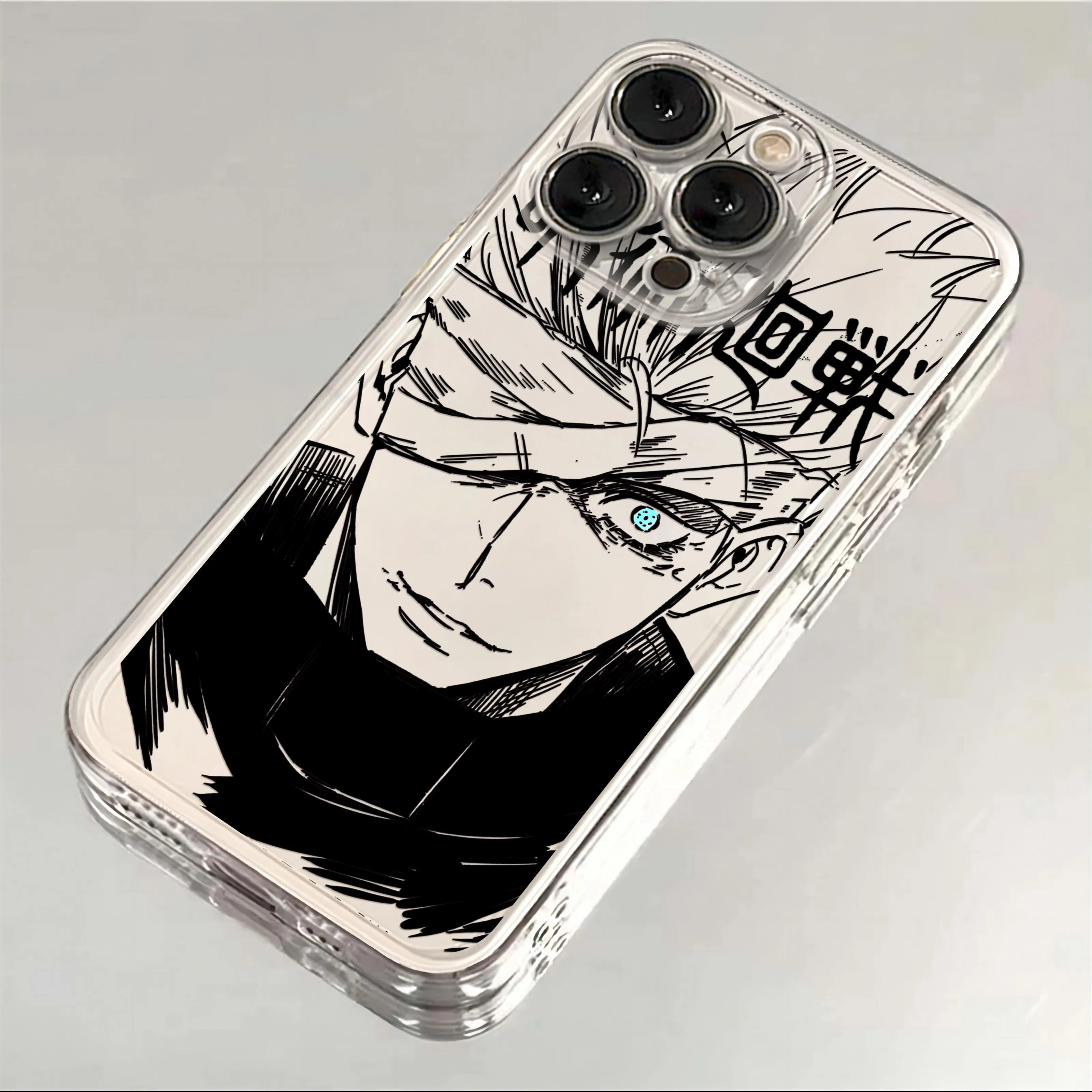 Jujutsu Kaisen Transparent iPhone Case | Soft TPU | iPhone 11–17 Pro Max