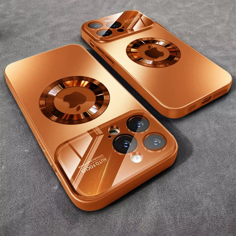 Luxury Titanium Magnetic iPhone Case | MagSafe Compatible | iPhone 11–17 Pro Max