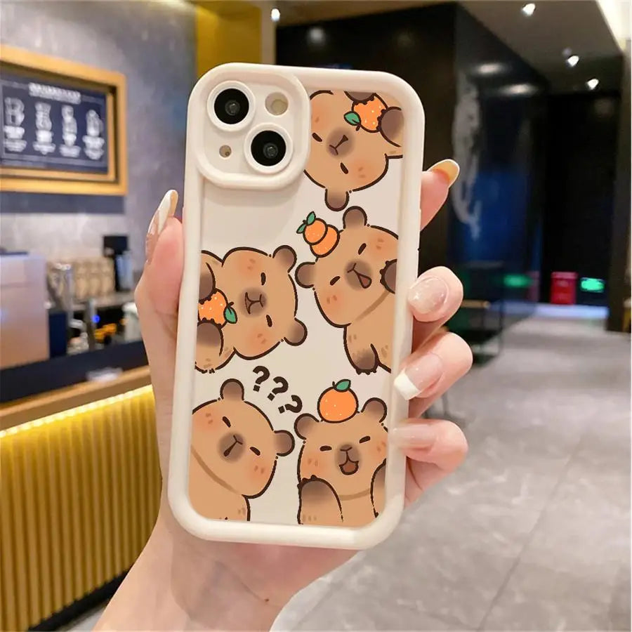 Cute Capybara iPhone Case | Soft TPU | iPhone XR–16e Pro Max