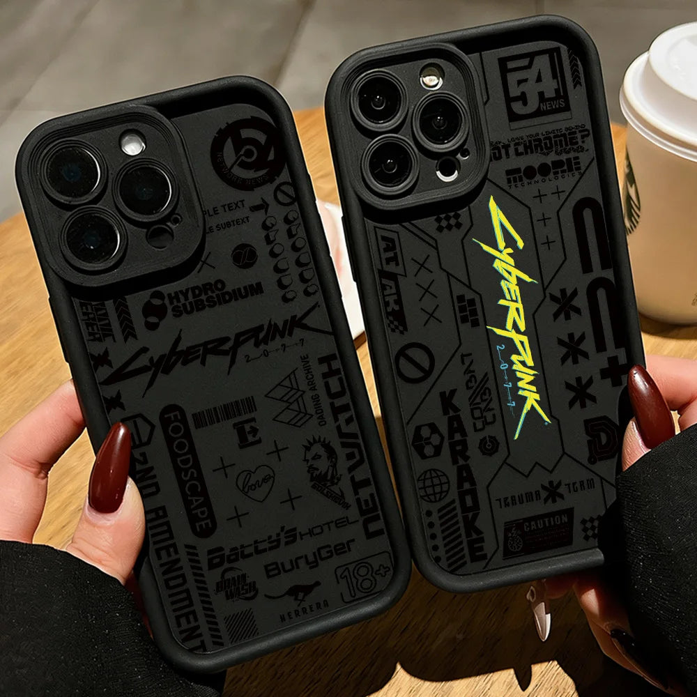 Cyberpunk Anime iPhone Case | Soft TPU | iPhone 11–17 Pro Max