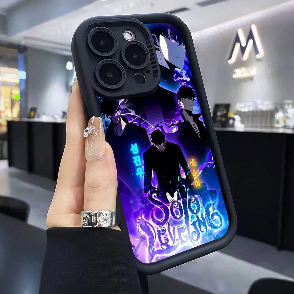 Solo Leveling Anime iPhone Case | Soft TPU | iPhone 11–17 Pro Max