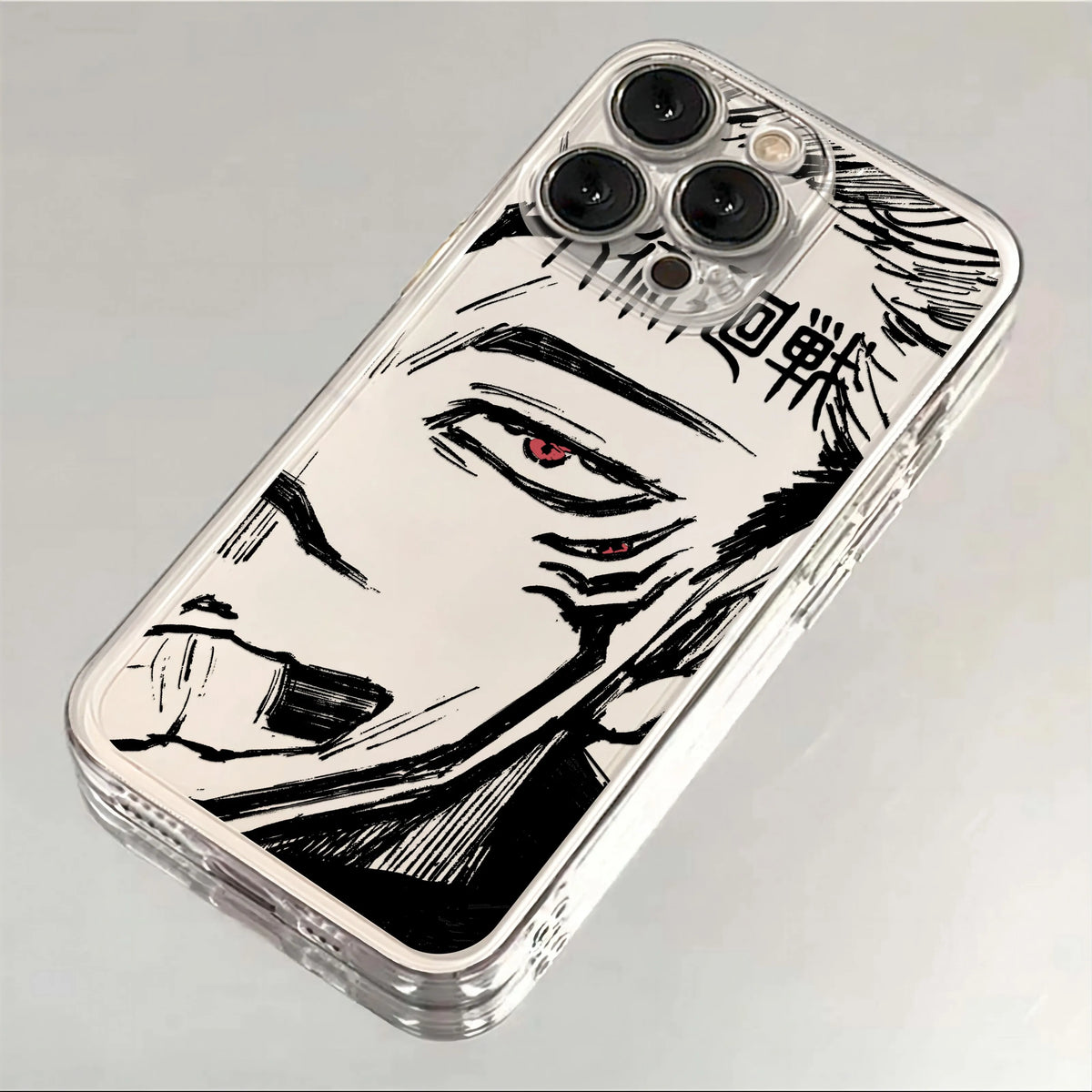 Jujutsu Kaisen Transparent iPhone Case | Soft TPU | iPhone 11–17 Pro Max