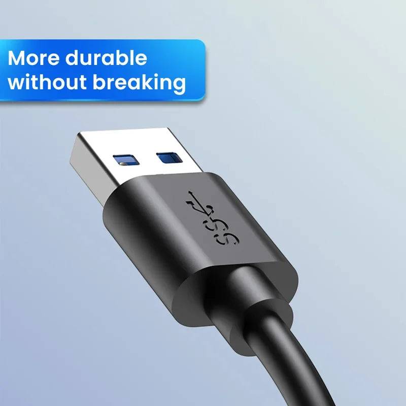4-Port USB Hub 3.0 with USB-C | Plug & Play Splitter for PC, Laptop & Tablet