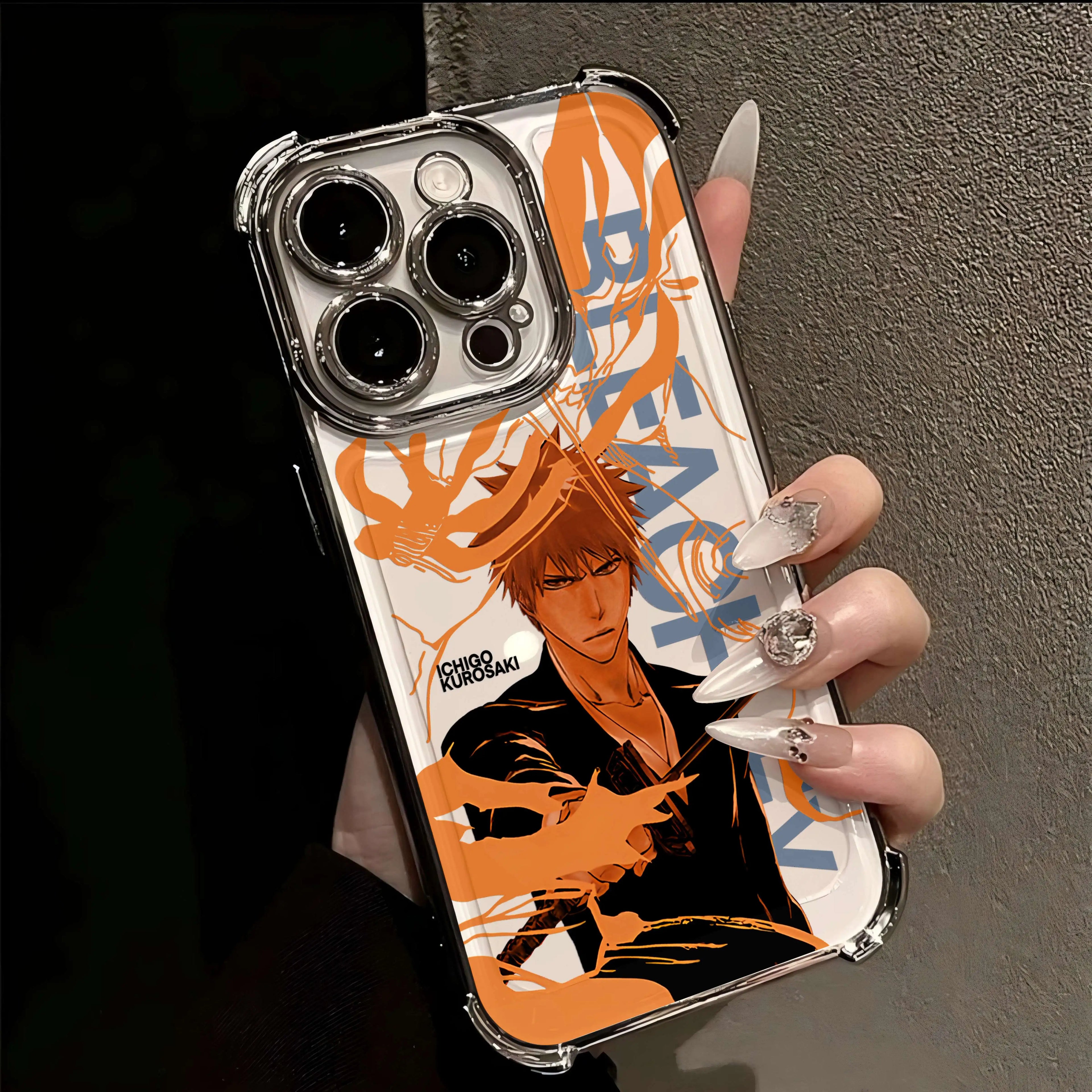 Bleach Ichigo Plating iPhone Case | Anti-Drop Airbag | iPhone 7–16 Pro Max