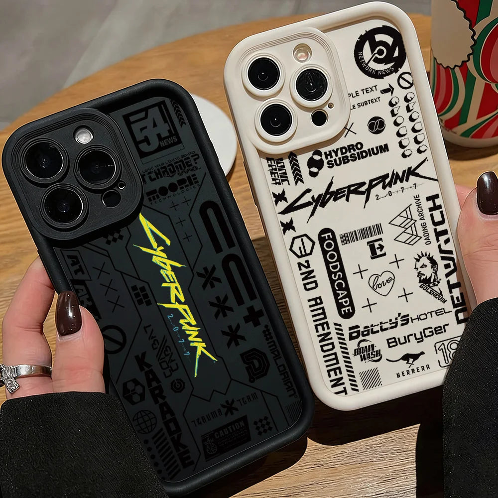 Cyberpunk Anime iPhone Case | Soft TPU | iPhone 11–17 Pro Max