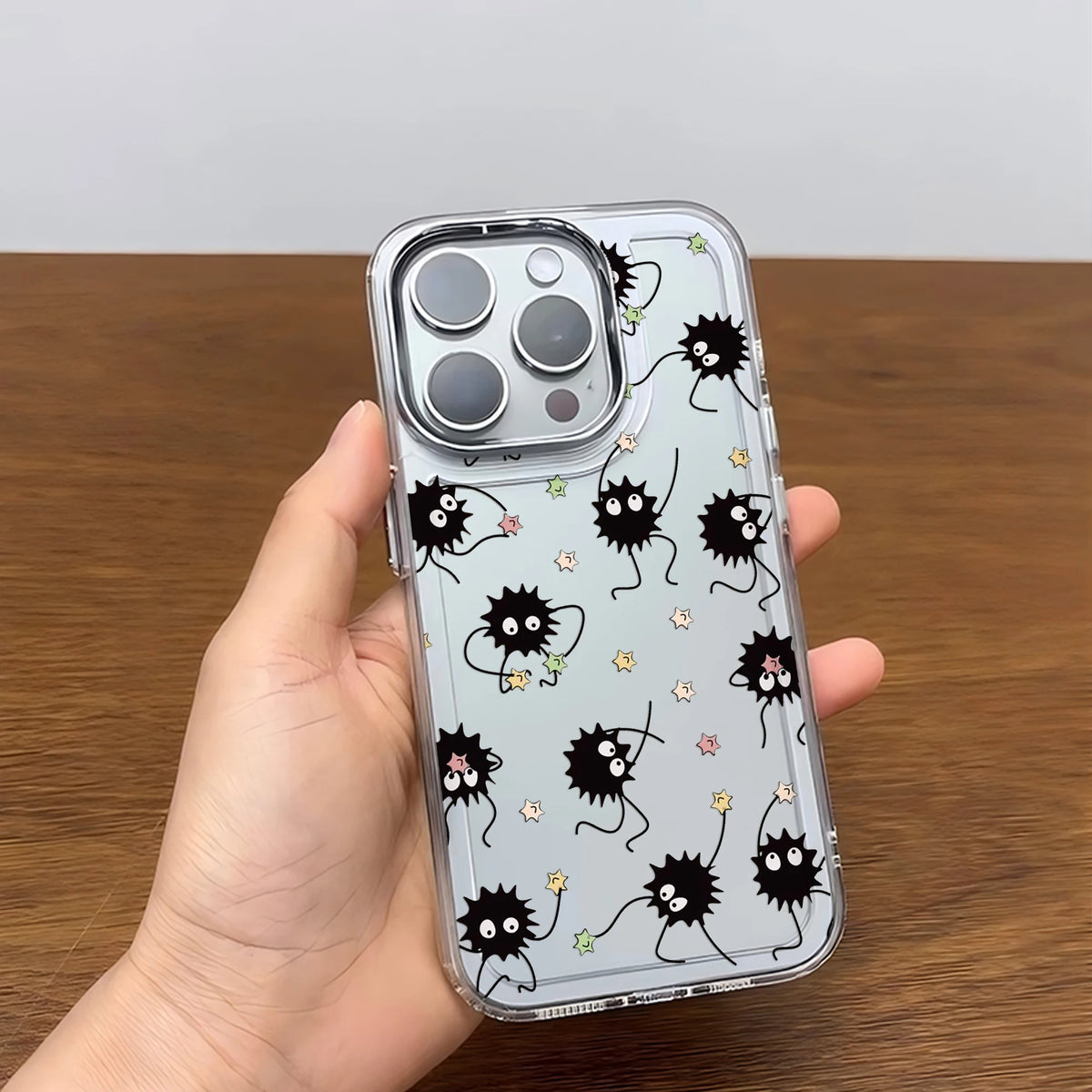 Soot Sprites Anime iPhone Case | Soft TPU | iPhone 7–17 Pro Max