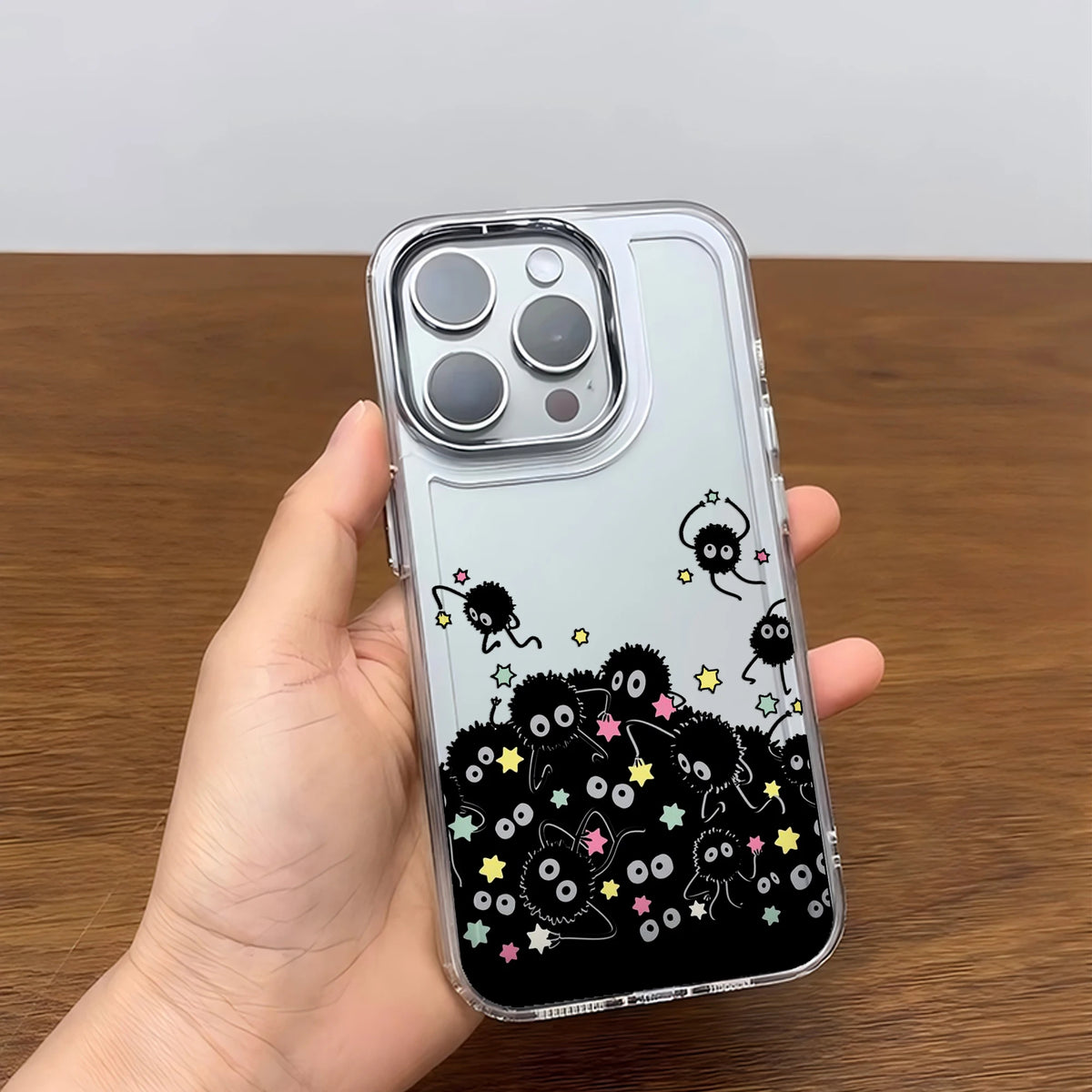 Soot Sprites Anime iPhone Case | Soft TPU | iPhone 7–17 Pro Max