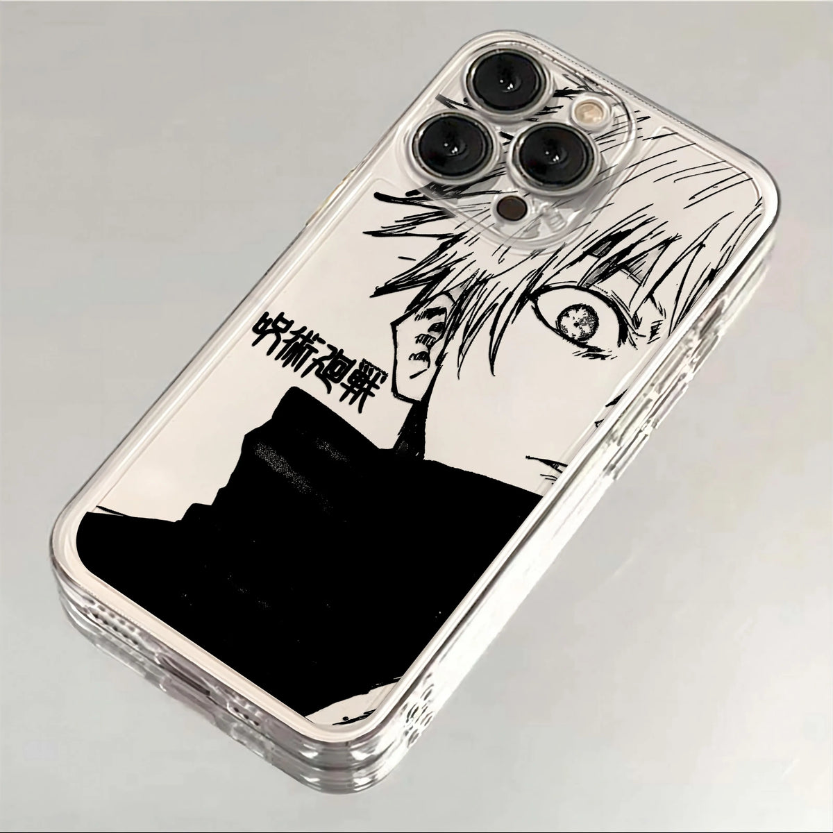 Jujutsu Kaisen Transparent iPhone Case | Soft TPU | iPhone 11–17 Pro Max