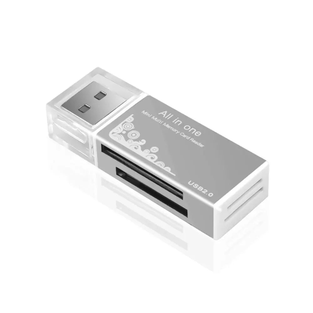 2-in-1 USB 3.0 Card Reader | SD & MicroSD TF Adapter | Plug & Play for PC & Laptop