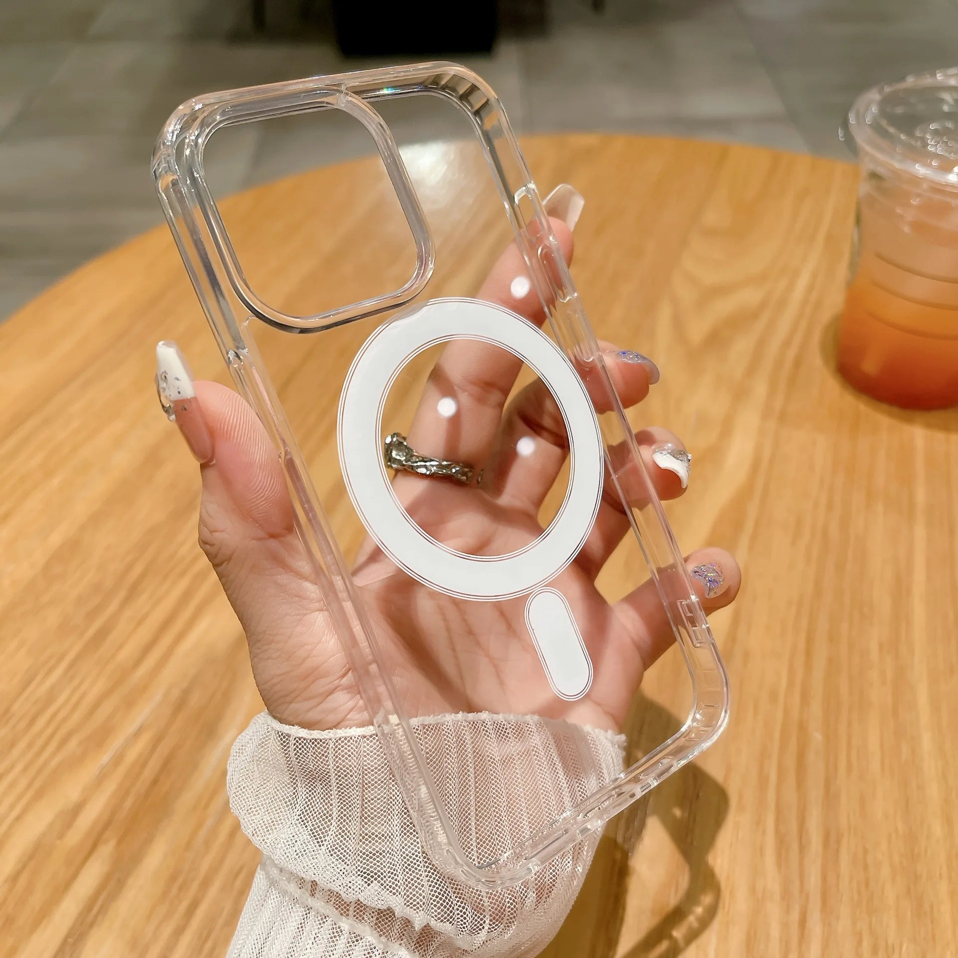 MagSafe Transparent iPhone Case | Wireless Charging Compatible | Shockproof PC Cover | iPhone 11–16 Pro Max