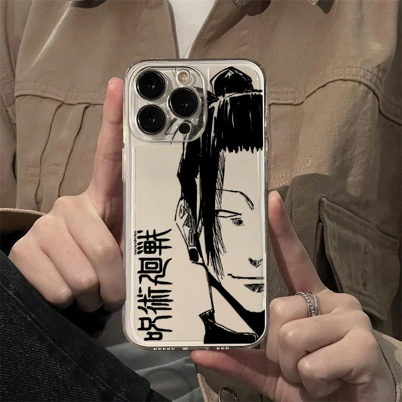 Jujutsu Kaisen Transparent iPhone Case | Soft TPU | iPhone 11–17 Pro Max