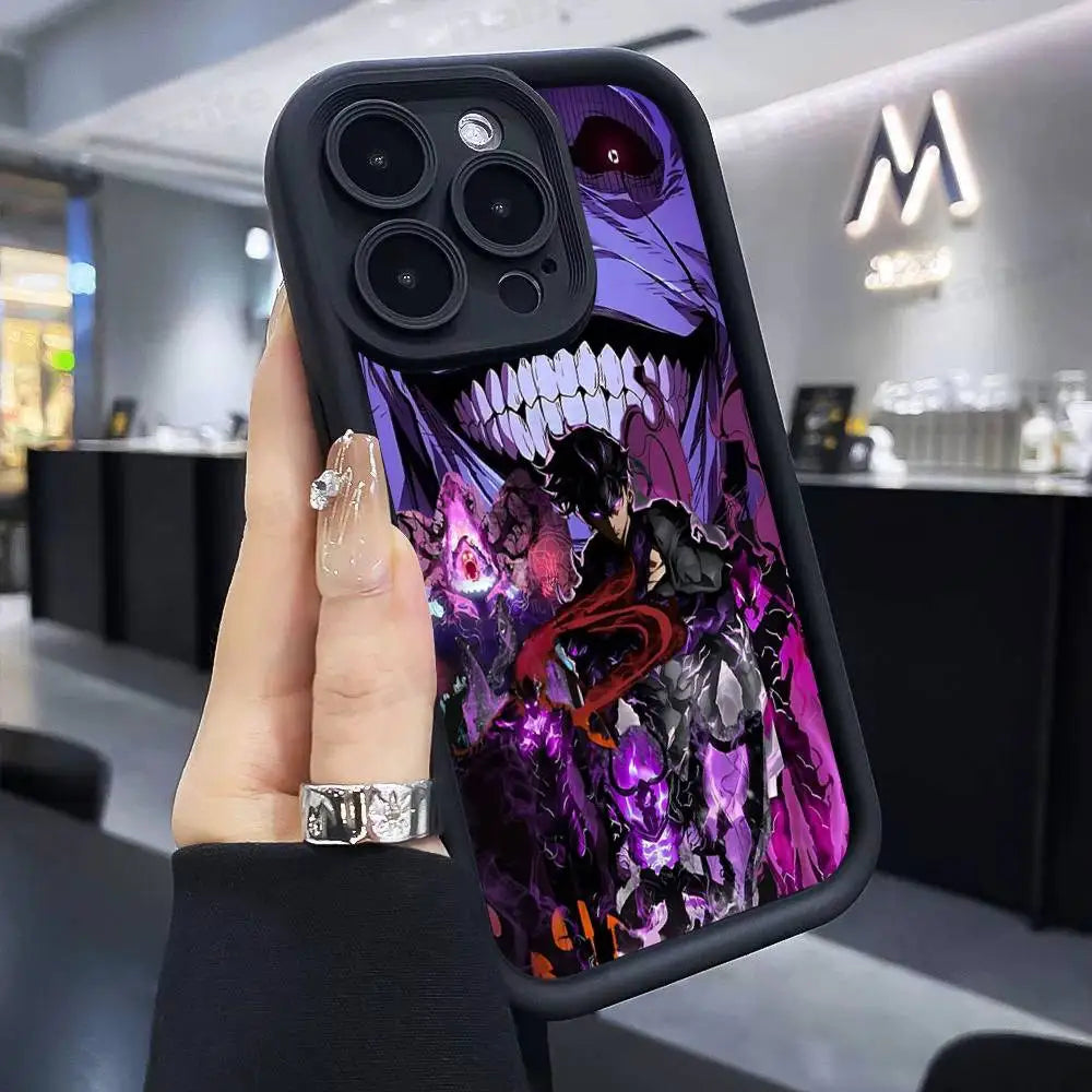 Solo Leveling Anime iPhone Case | Soft TPU | iPhone 11–17 Pro Max
