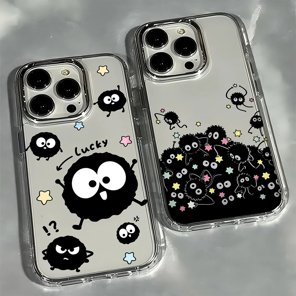 Soot Sprites Anime iPhone Case | Soft TPU | iPhone 7–17 Pro Max