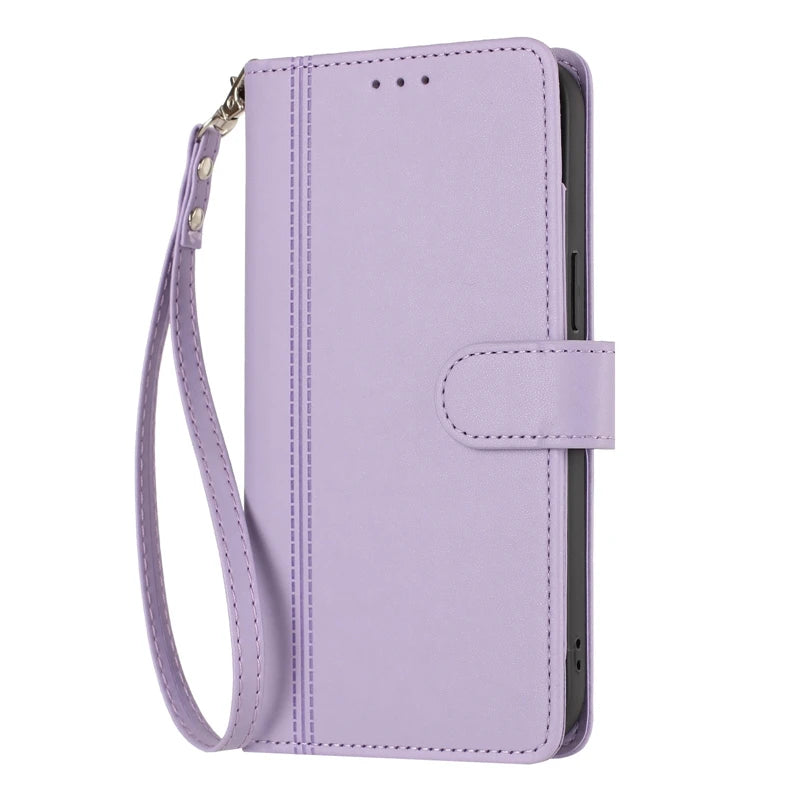 OPPO Reno Leather Flip Wallet Case | 9-Card Slots | Reno 11–16 Pro Max