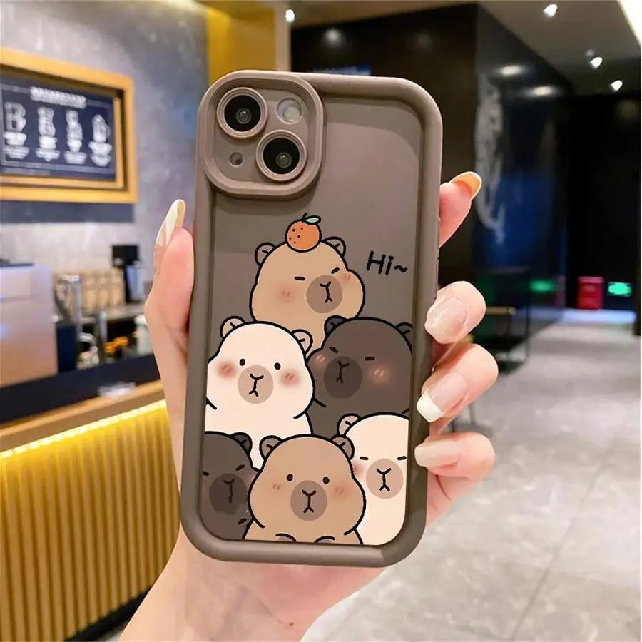Cute Capybara iPhone Case | Soft TPU | iPhone XR–16e Pro Max