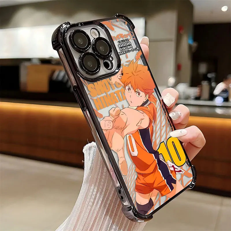 Haikyuu Hinata Plating iPhone Case | Anti-Drop Airbag | iPhone 7–16 Pro Max