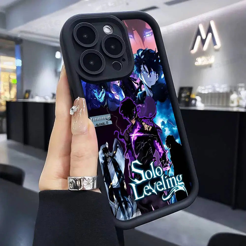 Solo Leveling Anime iPhone Case | Soft TPU | iPhone 11–17 Pro Max