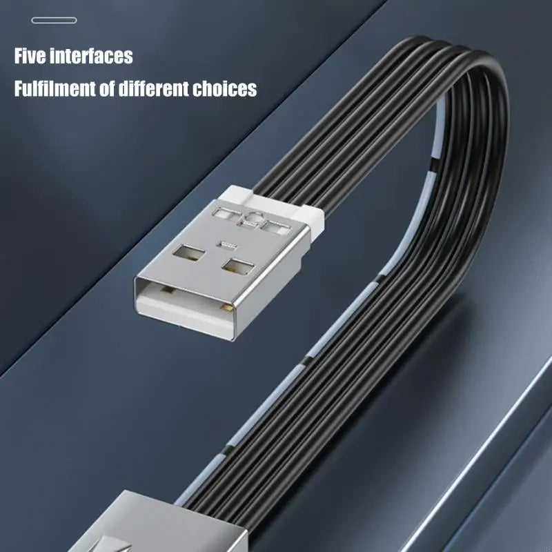Flat 90° Angled USB 2.0 Extension Cable | Male to Female | Data & Charging | Multiple Lengths