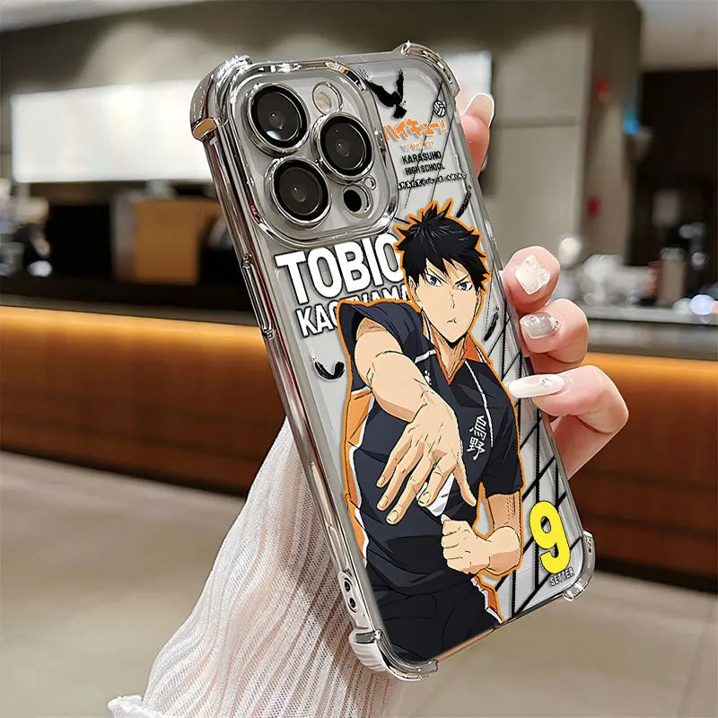 Haikyuu Hinata Plating iPhone Case | Anti-Drop Airbag | iPhone 7–16 Pro Max