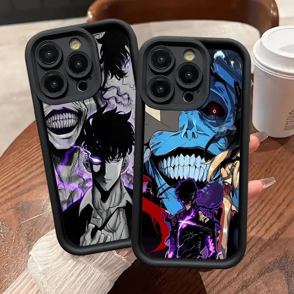 Solo Leveling Anime iPhone Case | Soft TPU | iPhone 11–17 Pro Max